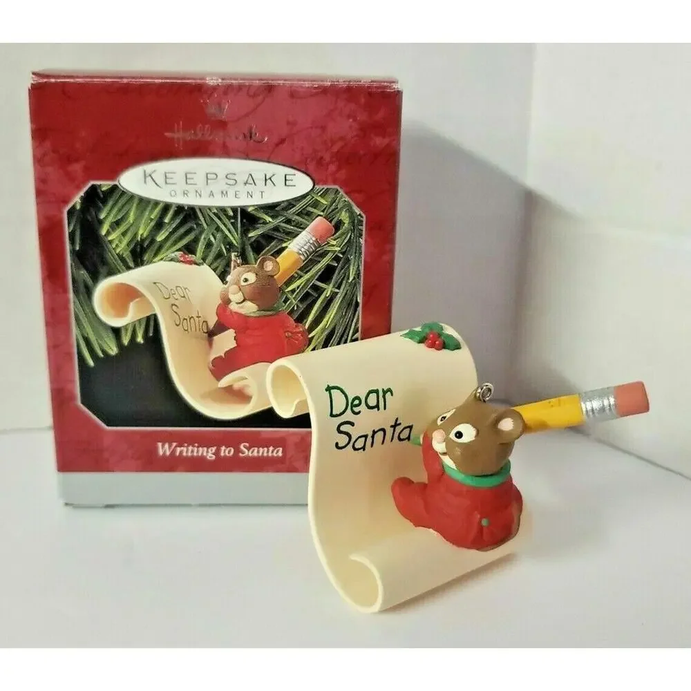 Hallmark 1998 Christmas Ornament Christmas‎ Writing to Santa Keepsake